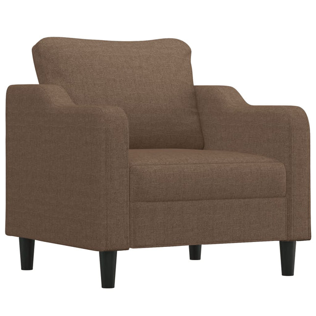 lænestol 60 cm stof brun