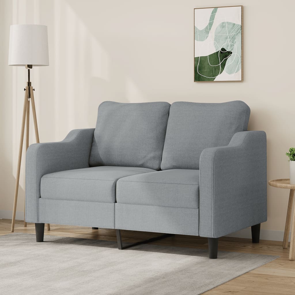 2-personers sofa 120 cm stof lysegr