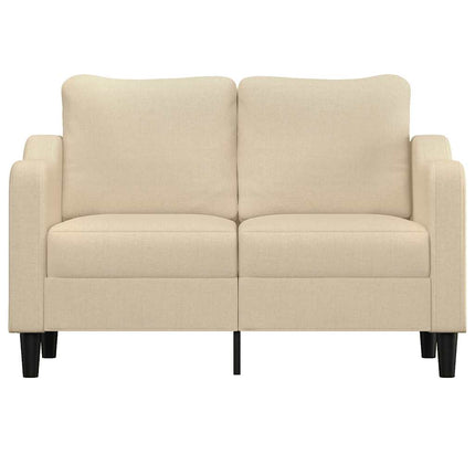 2-personers sofa 120 cm stof cremefarvet
