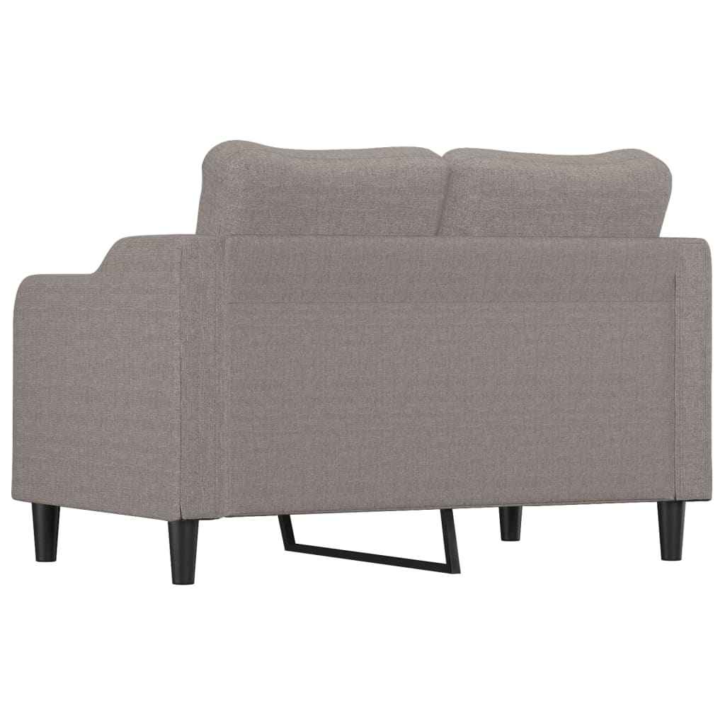 2-personers sofa 140 cm stof gråbrun
