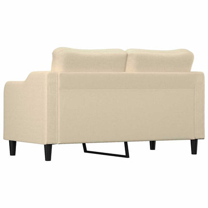 2-personers sofa 140 cm stof cremefarvet