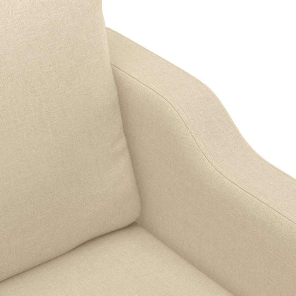 2-personers sofa 140 cm stof cremefarvet