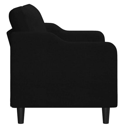 2-personers sofa 140 cm stof sort