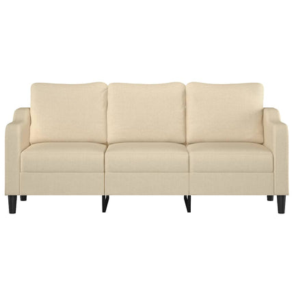 3-personers sofa 180 cm stof cremefarvet