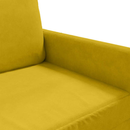 lænestol 60 cm velour gul