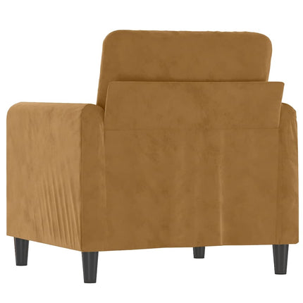 lænestol 60 cm velour brun