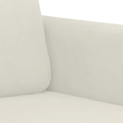 lænestol 60 cm velour cremefarvet