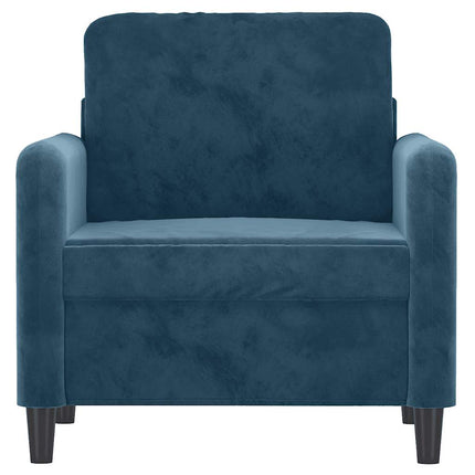 lænestol 60 cm velour Blå