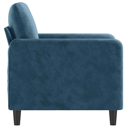 lænestol 60 cm velour Blå