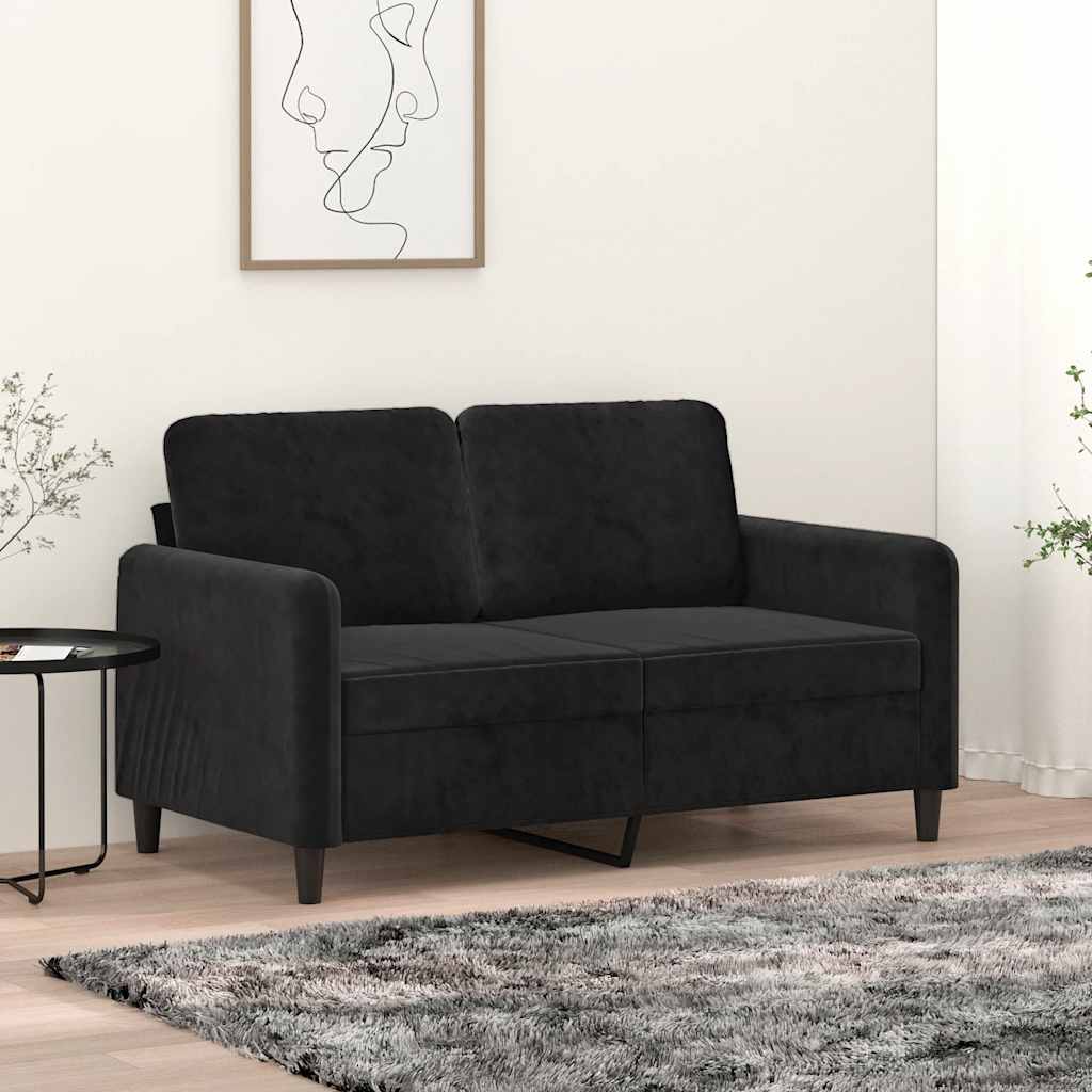 2-personers sofa 120 cm fljl sort