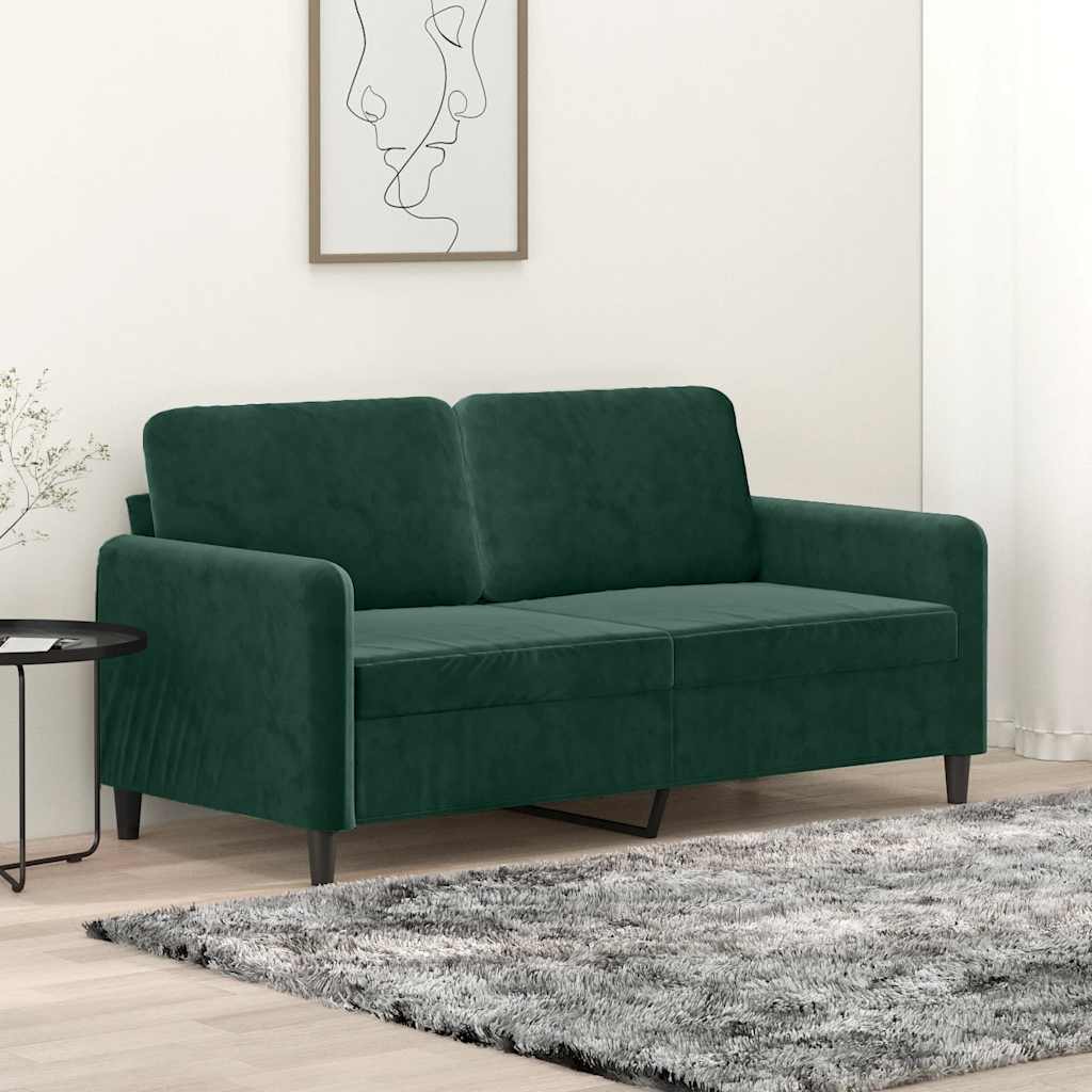 2-personers sofa 140 cm fljl mrkegrn