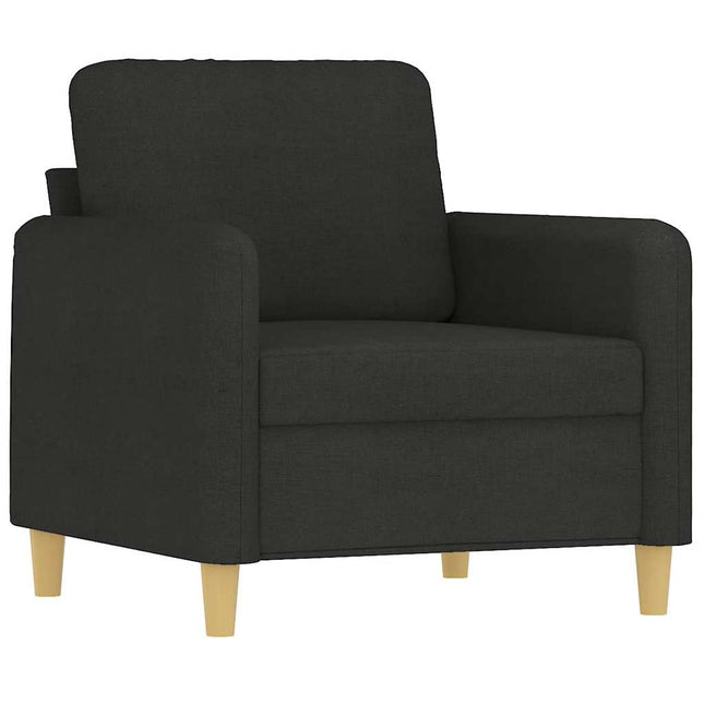 lænestol 60 cm stof sort