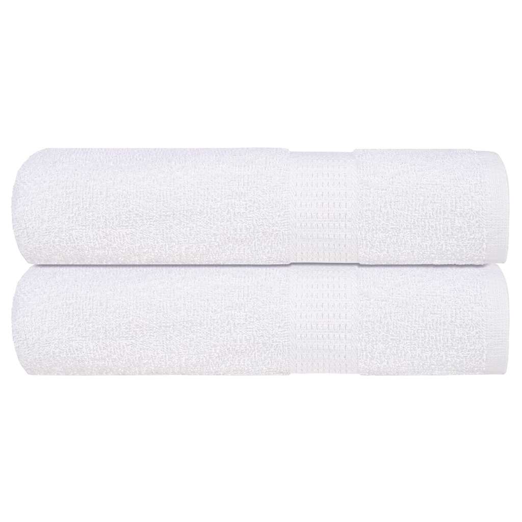 Brusehåndklæder FROGN - 2 stk. hvid 70×140 cm, 360 gsm bomuld