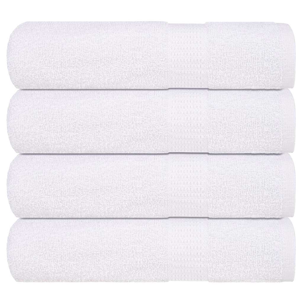 brusehåndklæder FROGN 4 stk. hvid 70x140 cm 360 gsm billede