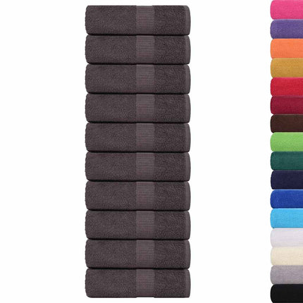vaskehåndklæder FROGN 10 stk. antracit 30x30 cm 360 g/m²