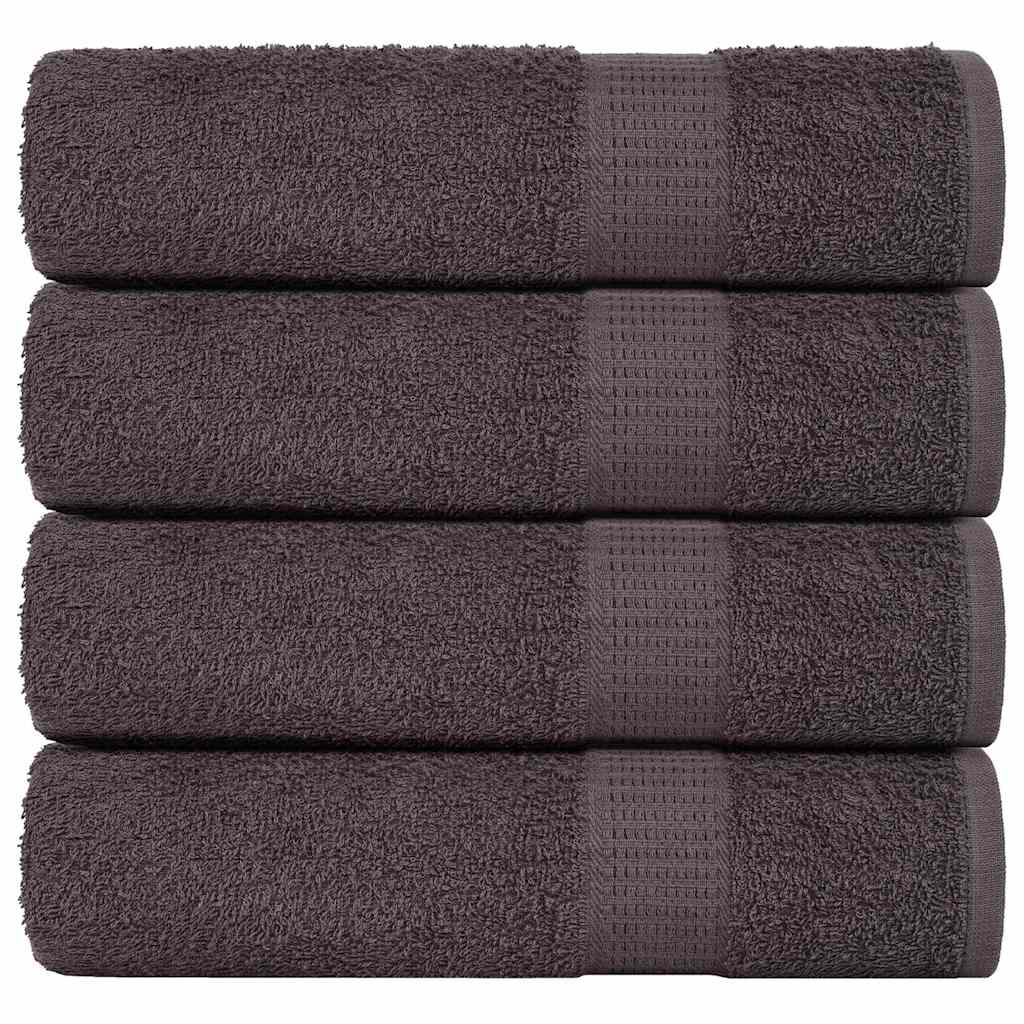 Badehåndklæder FROGN - 4 stk. antracit 100×150 cm, 360 g/m² bomuld