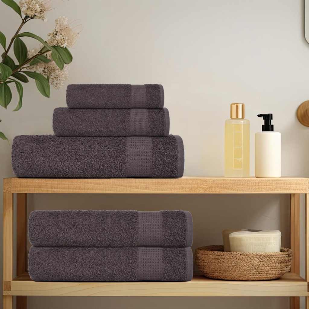 saunahåndklæder FROGN 4 stk. antracit 80x200 cm 360 g/m²