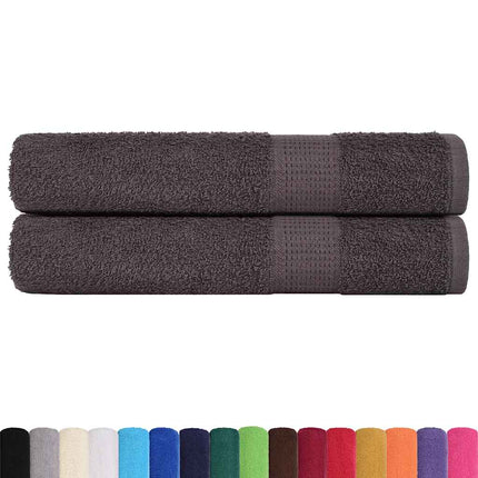 håndklæder FROGN 2 stk. antracit 100x200 cm 360 g/m²