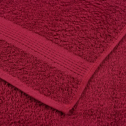 vaskehåndklæder FROGN 10 stk. bordeaux 30x30 cm 360 gsm