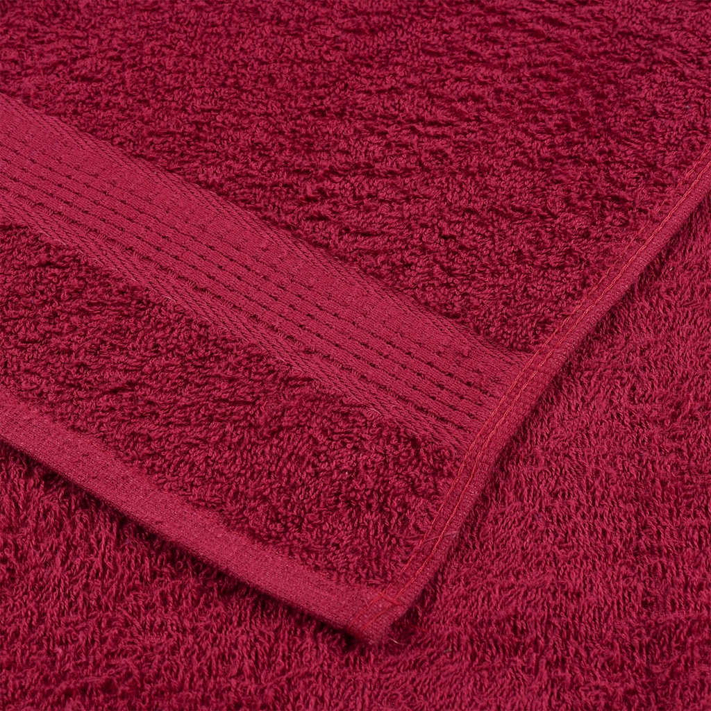 vaskehåndklæder FROGN 10 stk. bordeaux 30x30 cm 360 gsm