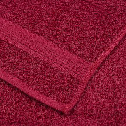 håndklæder FROGN 4 stk. bordeaux 50x100 cm 360 gsm