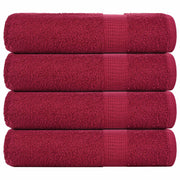 badehåndklæder FROGN 4 stk. bordeaux 100x150 cm 360 gsm
