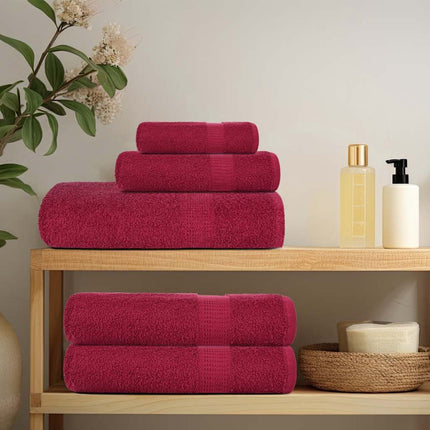 badehåndklæder FROGN 10 stk. bordeaux 100x150 cm 360 gsm