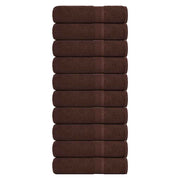 brusehåndklæder FROGN 10 stk. brun 70x140 cm 360 gsm