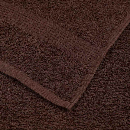 brusehåndklæder FROGN 10 stk. brun 70x140 cm 360 gsm
