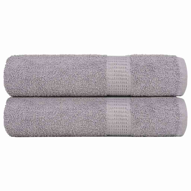 brusehåndklæder FROGN 2 stk. grå 70x140 cm 360 gsm