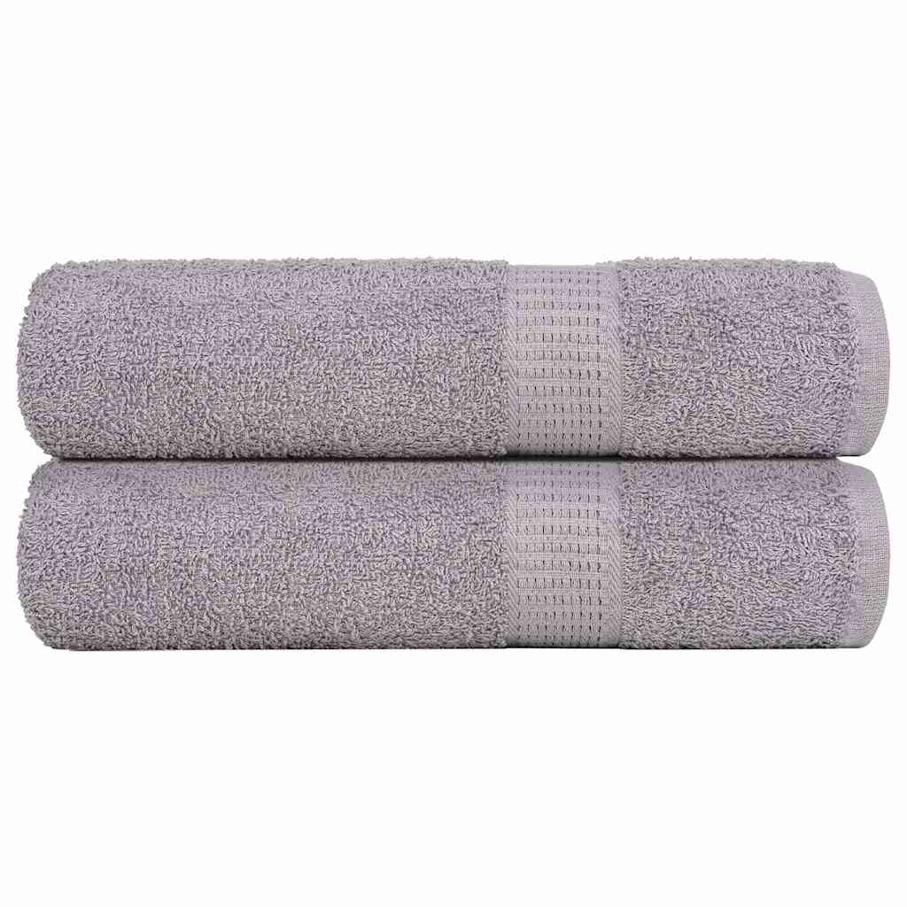 brusehåndklæder FROGN 2 stk. grå 70x140 cm 360 gsm billede