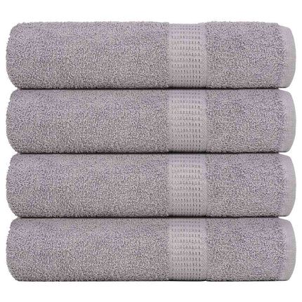 brusehåndklæder FROGN 4 stk. grå 70x140 cm 360 gsm