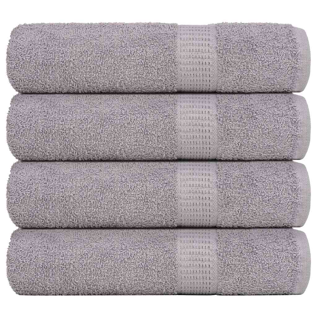 brusehåndklæder FROGN 4 stk. grå 70x140 cm 360 gsm billede