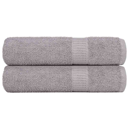 badehåndklæder FROGN 2 stk. grå 100x150 cm 360 gsm