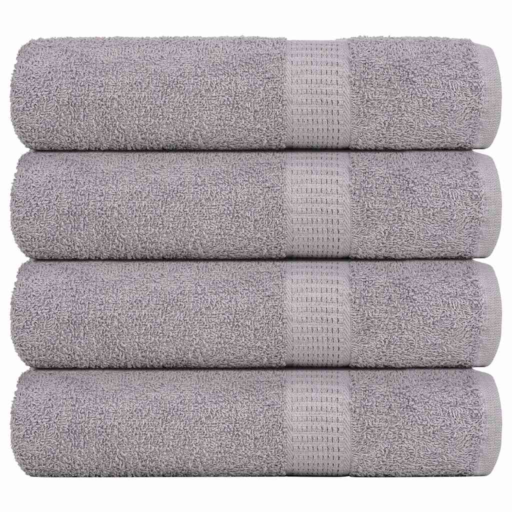 Badehåndklæder FROGN 4 stk. grå 100 x 150 cm 360 gsm