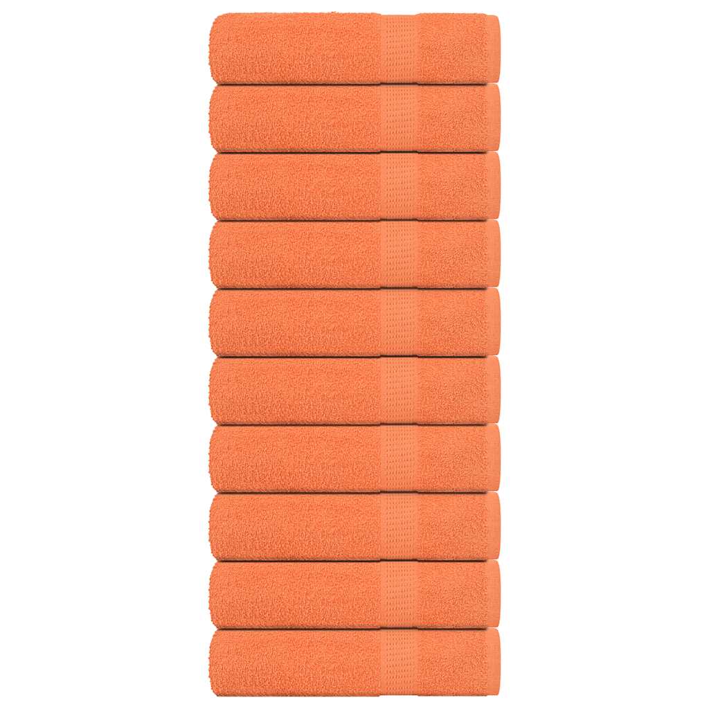 badehåndklæder FROGN 10 stk orange 70x140 cm 360 gsm