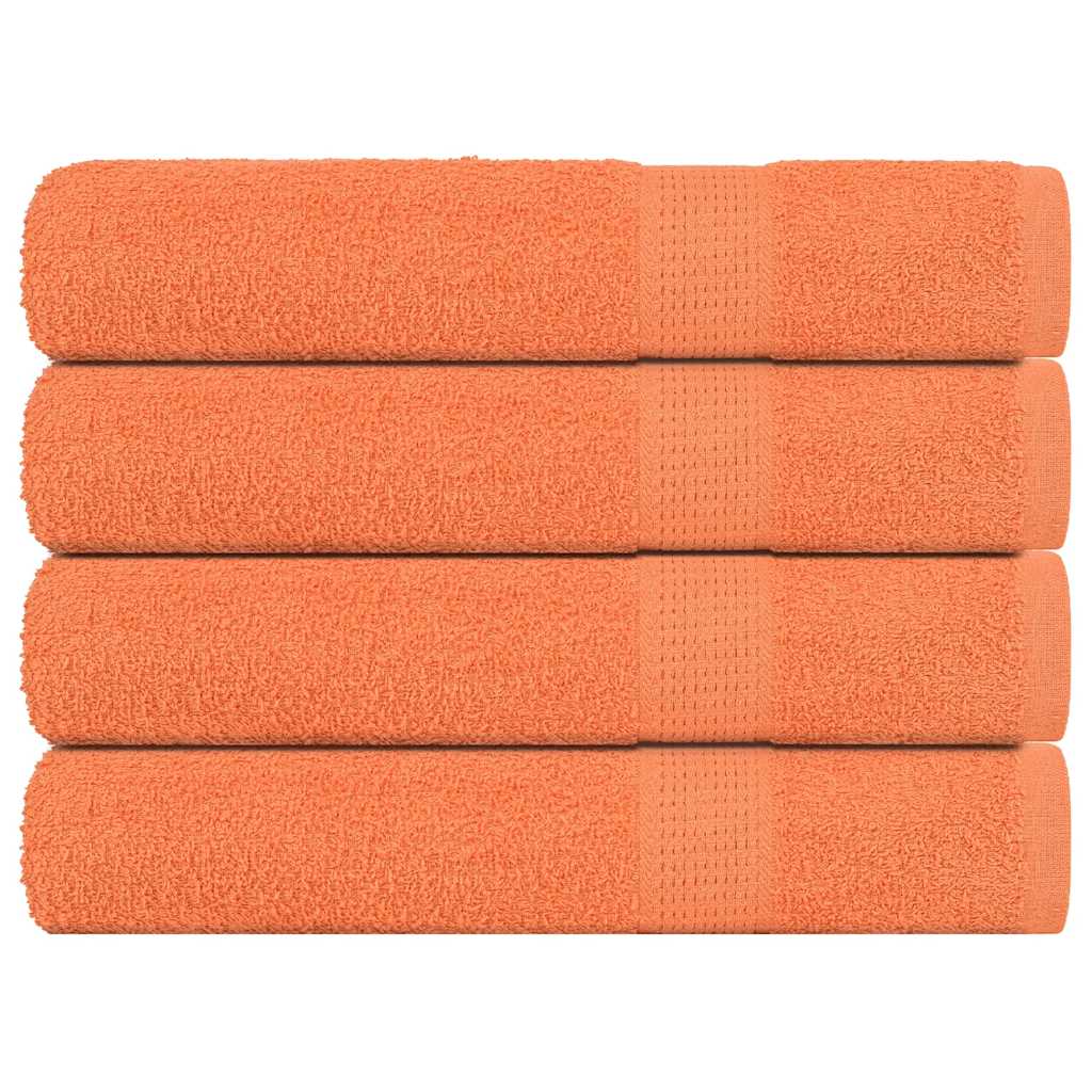 saunahåndklæder FROGN 4 stk. orange 80x200 cm 360 gsm