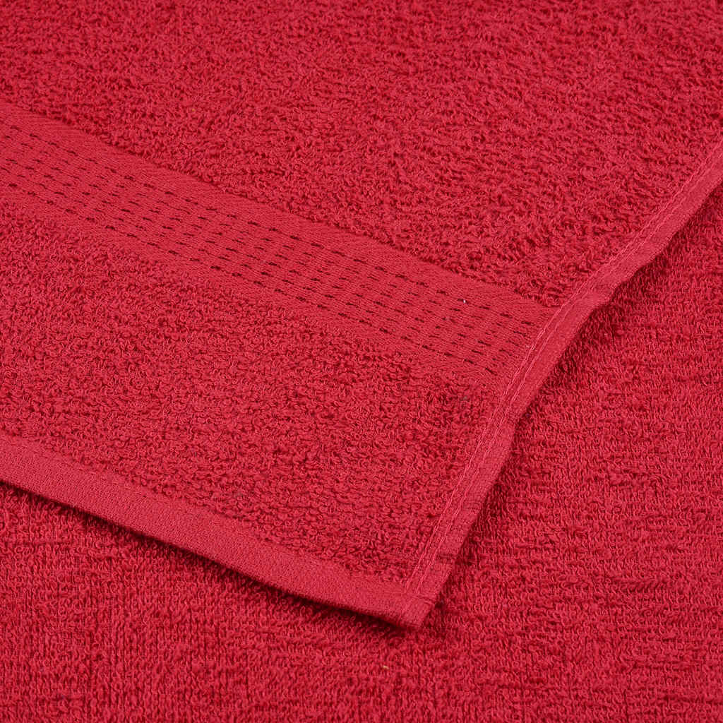 gæstehåndklæder FROGN 10 stk. rød 30x50 cm 360 gsm