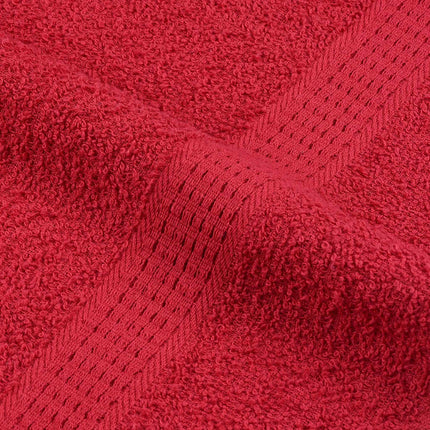 brusehåndklæder FROGN 10 stk. rød 70x140 cm 360 gsm