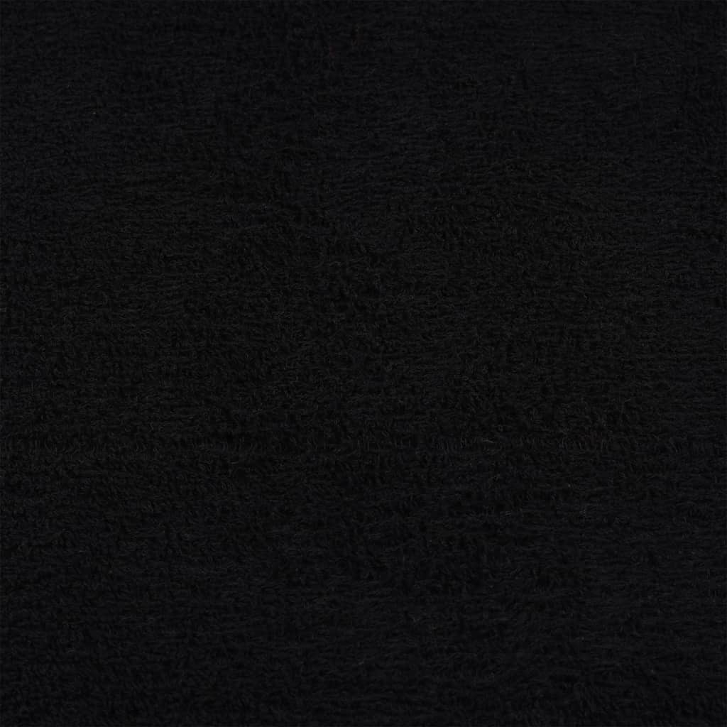gæstehåndklæder FROGN 2 stk. sort 30x50 cm 360 gsm