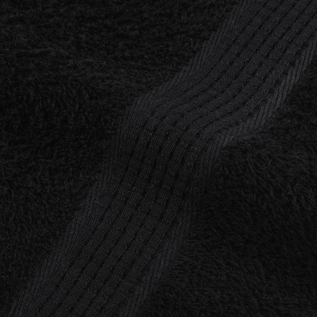 gæstehåndklæder FROGN 2 stk. sort 30x50 cm 360 gsm