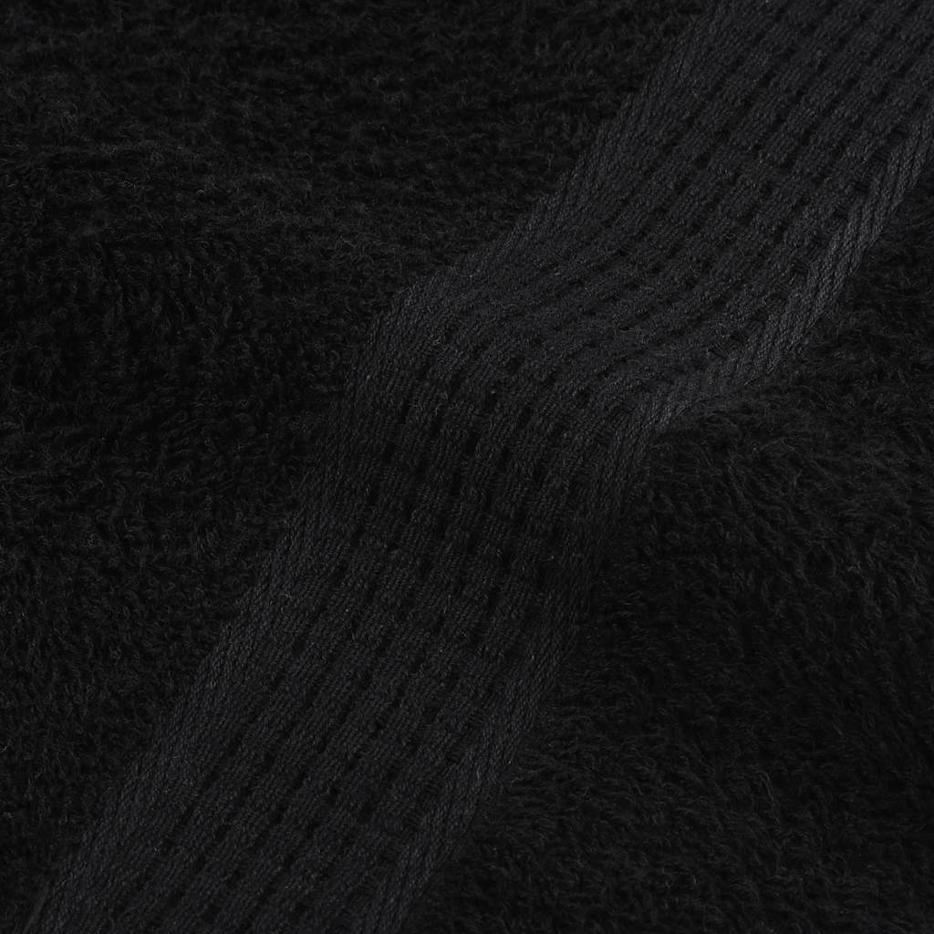 gæstehåndklæder FROGN 10 stk. sort 30x50 cm 360 gsm
