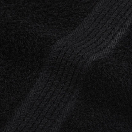 håndklæder FROGN 10 stk. sort 50x100 cm 360 gsm
