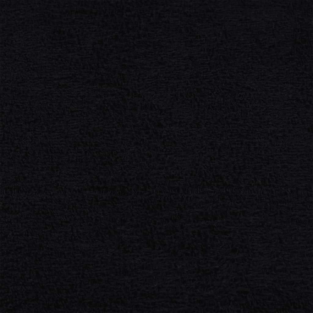 håndklæder FROGN 4 stk. sort 100x200 cm 360 gsm