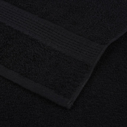 håndklæder FROGN 4 stk. sort 100x200 cm 360 gsm