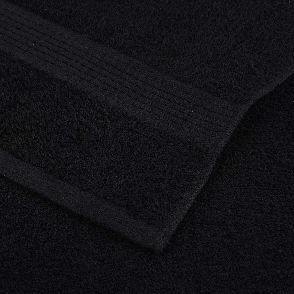 håndklæder FROGN 4 stk. sort 100x200 cm 360 gsm