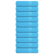 brusehåndklæder FROGN 10 stk. turkis 70x140 cm 360 gsm