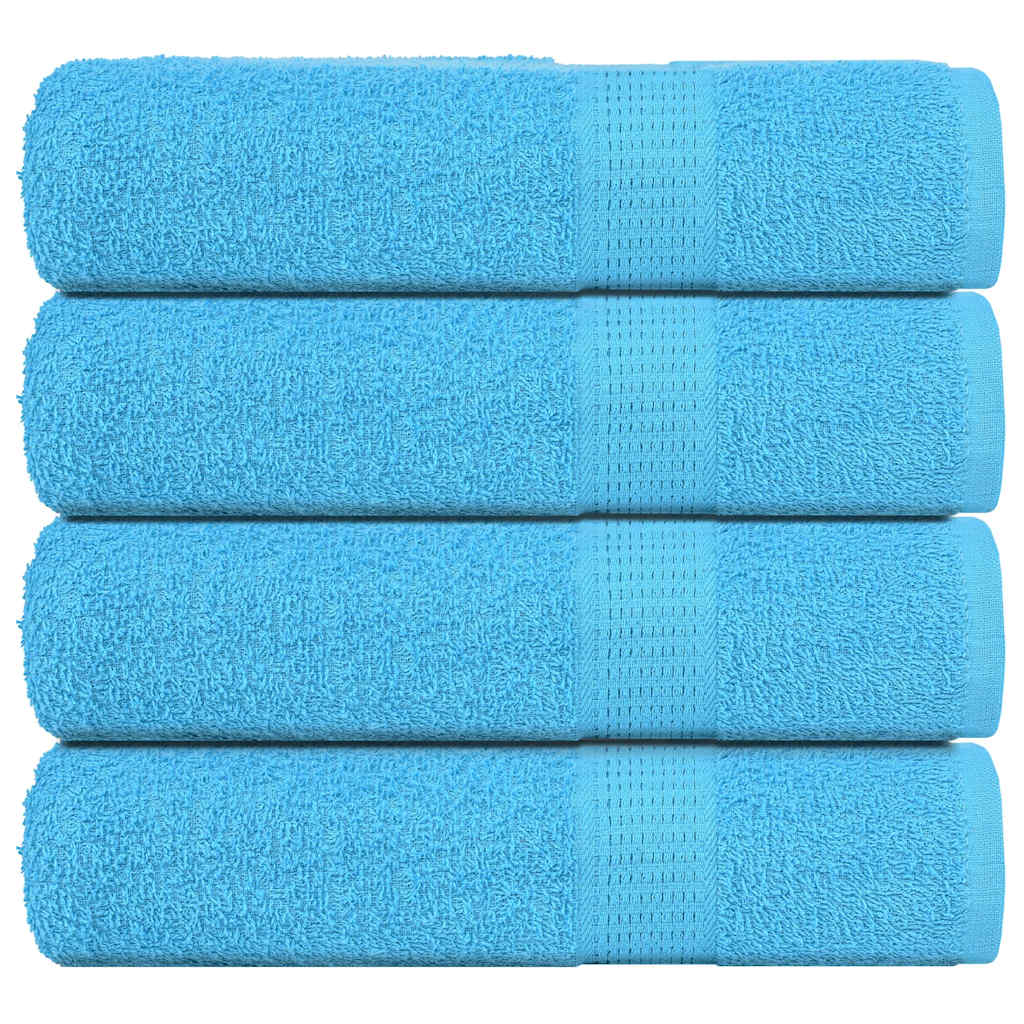 Badehåndklæder FROGN 4 stk. turkis 100 x 150 cm 360 g/m²