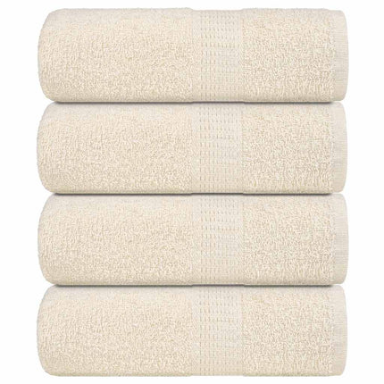 vaskehåndklæder FROGN 4 stk. cremefarvet 30x30 cm 360 g/m²
