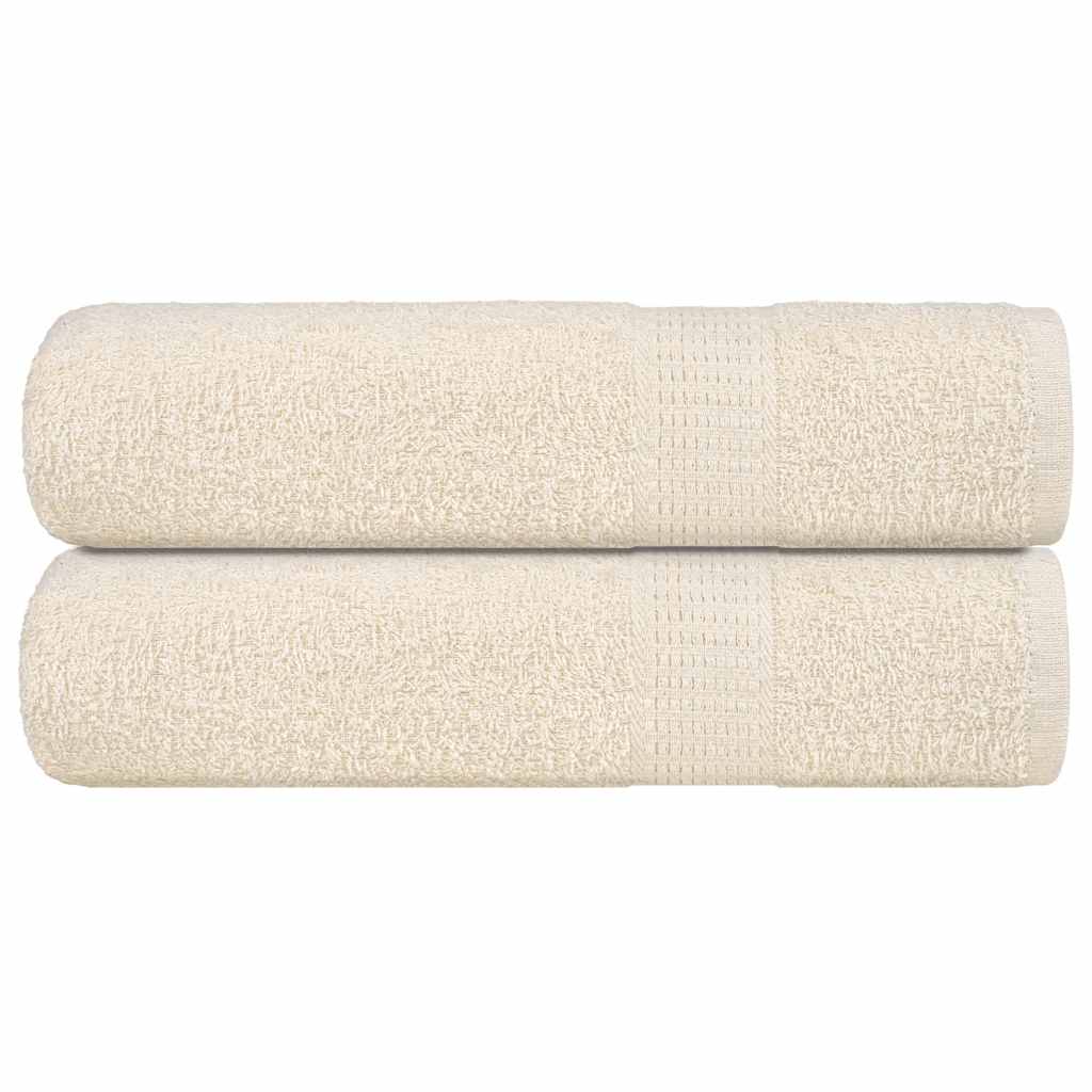 brusehåndklæder FROGN 2 stk. cremefarvet 70x140 cm 360 gsm billede